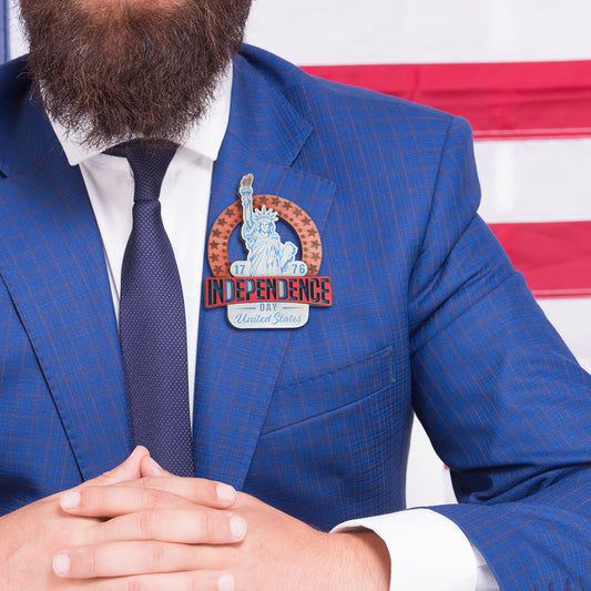 Independence Day Decorative Brooch