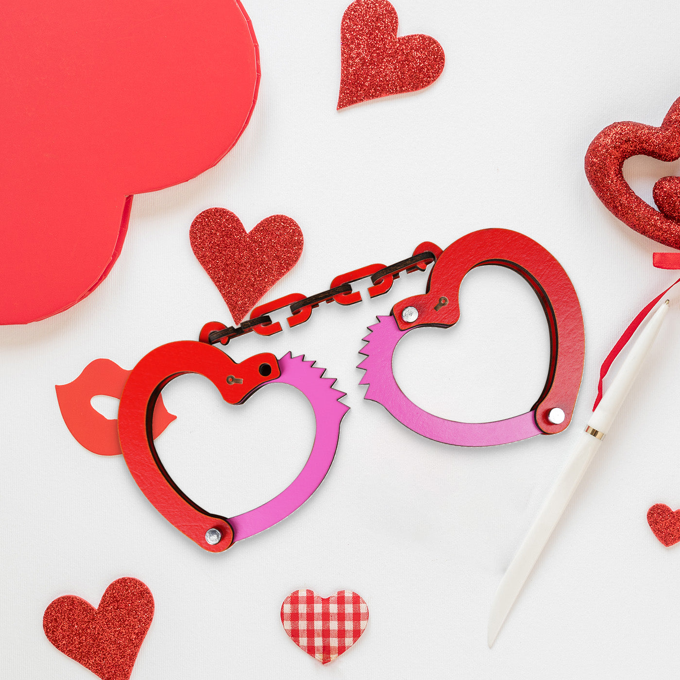 Valentine's Day Heart Shaped Handcuffs