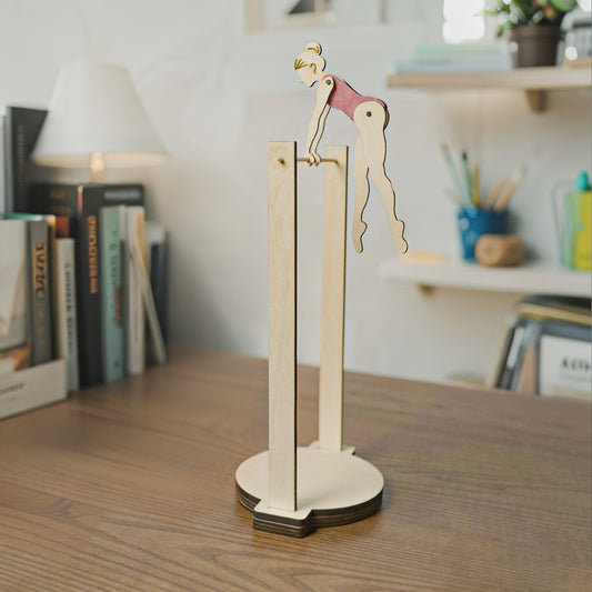 Horizontal bar gymnastics toy