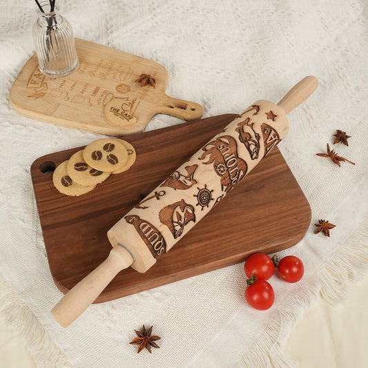 Marine Life Rolling Pin Engraving