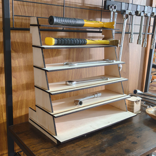 Ladder shape tools rack