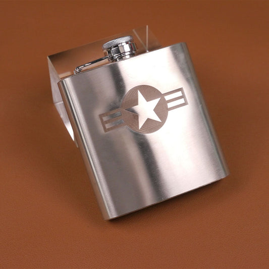 Engraved USAF Stainless Steel Flask 03