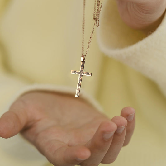 Metal Cross Pendant Engraving
