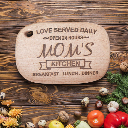 Mothers Day Cutting Board Engraving