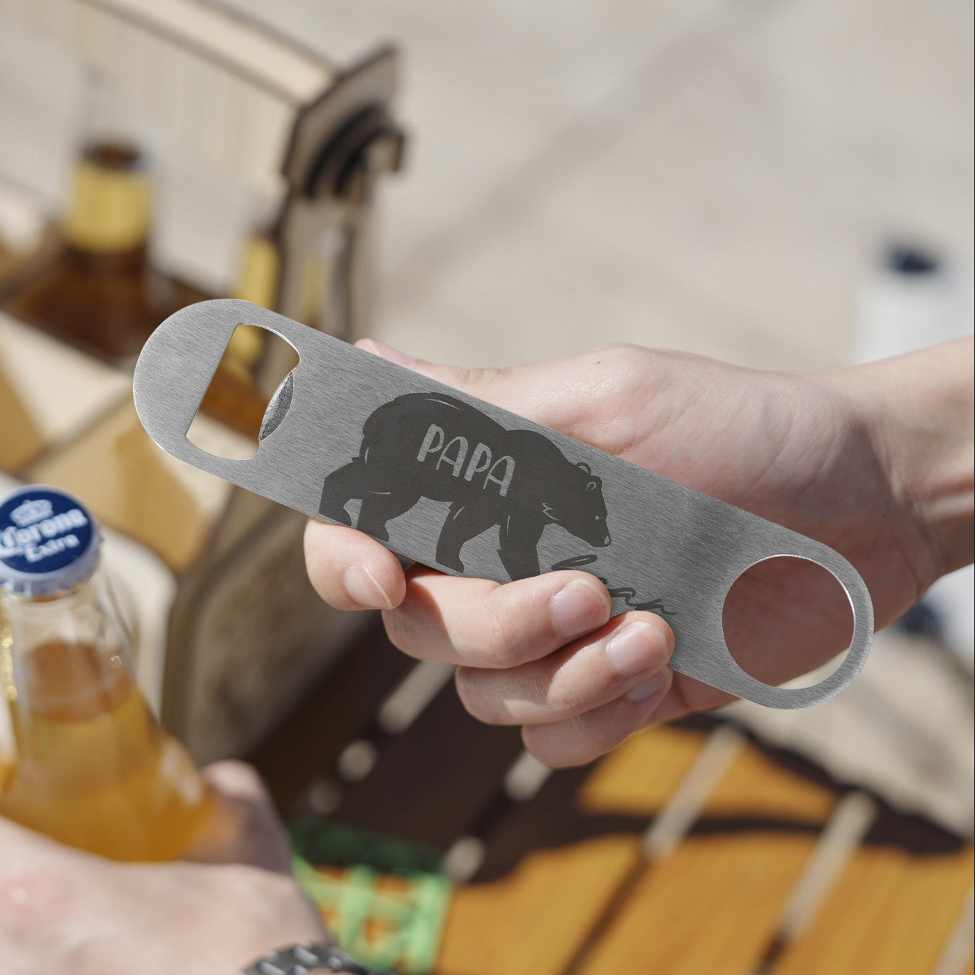 Fathers Day Metal Bottle Opener Engraving