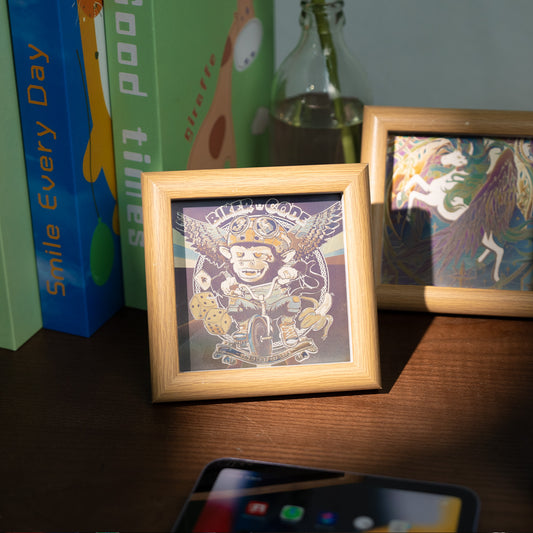 Hip Hop Monkey Color Engraving