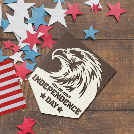 Independence Day Eagle greeting card