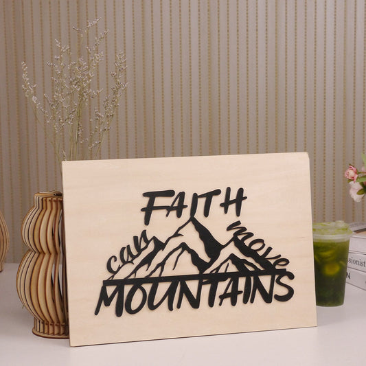 Faith Can Move Mountains Wall Art