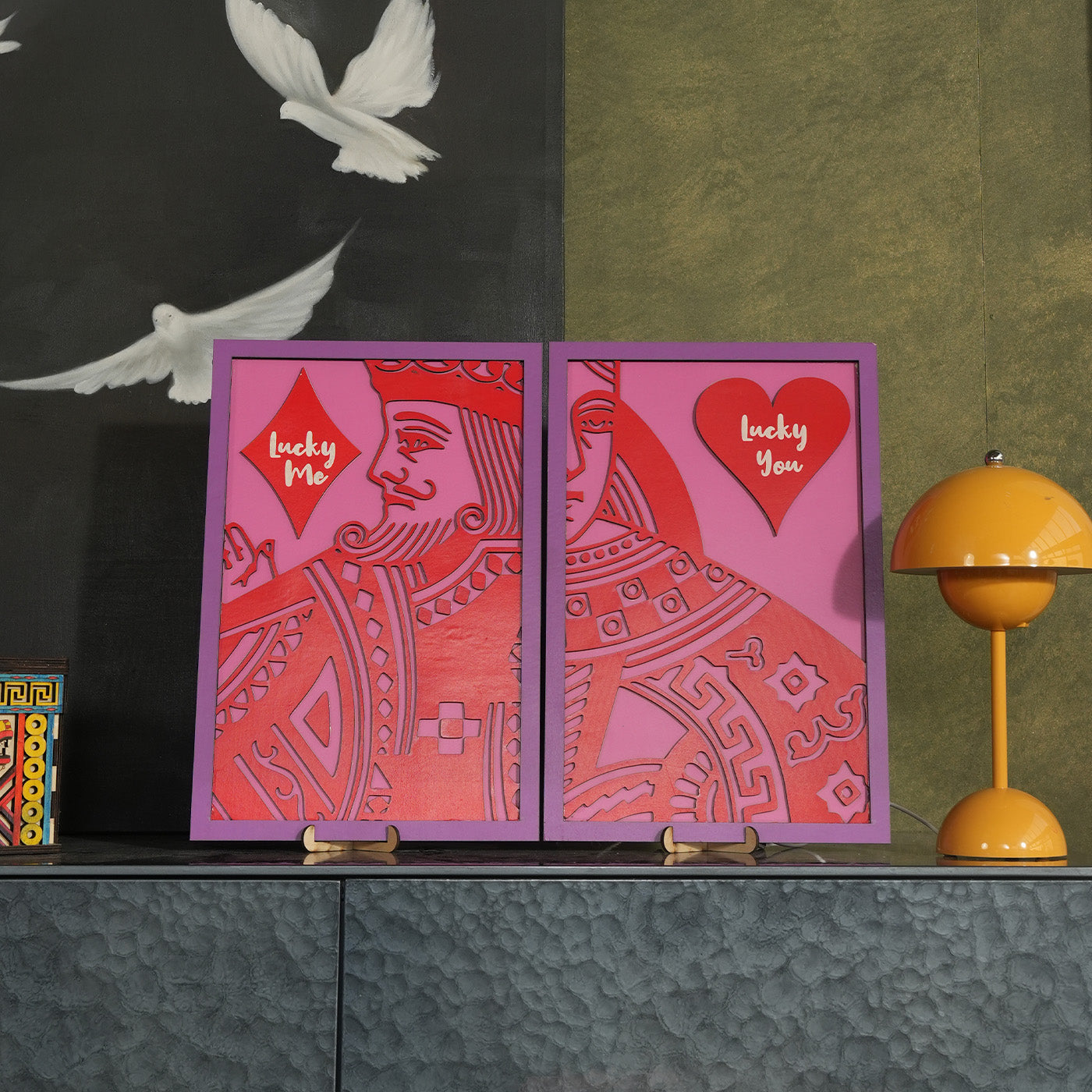 Valentine's Day King and Queen Wall Art