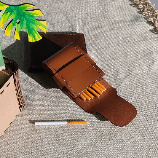 Leather cigarette case