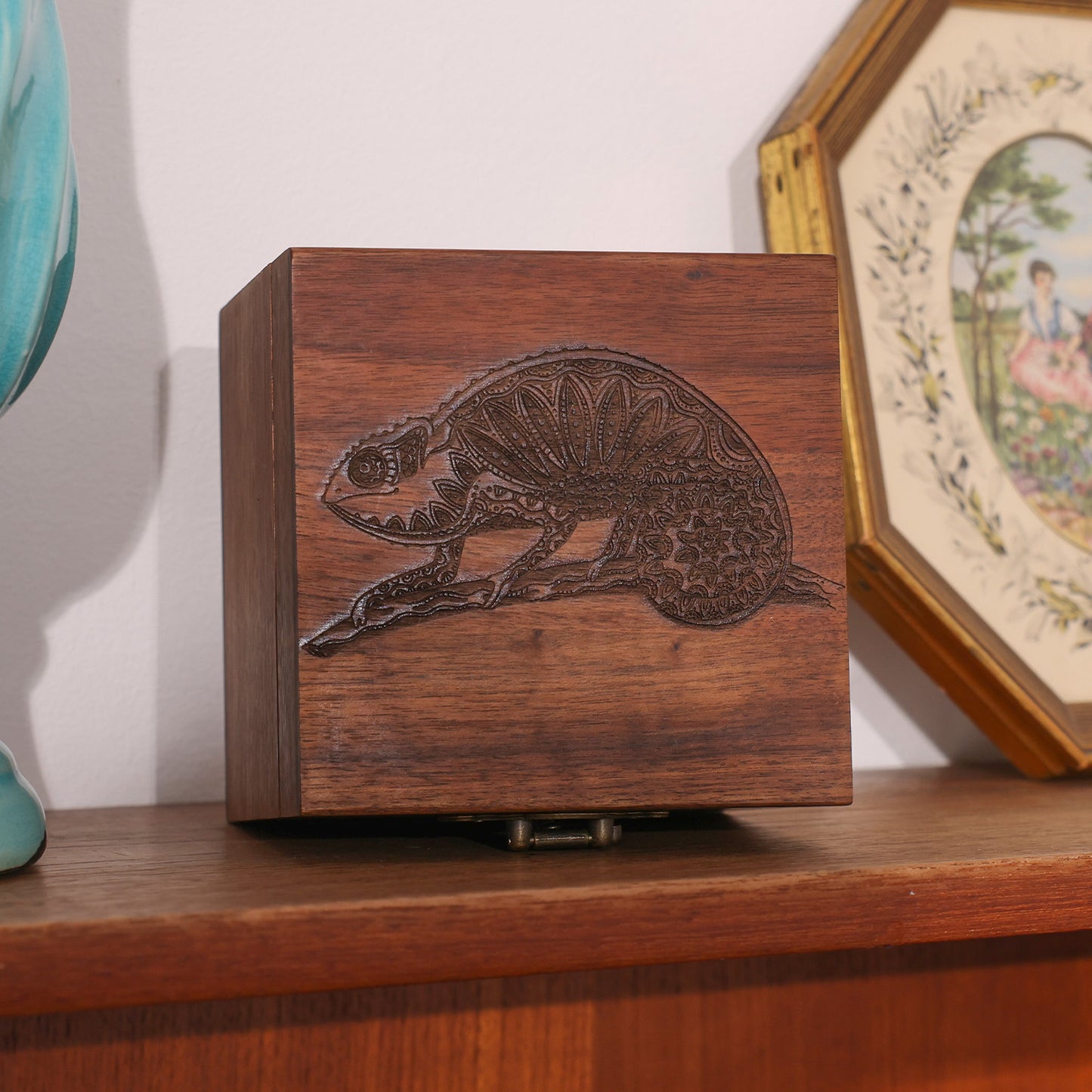 Chameleon Box Engraving