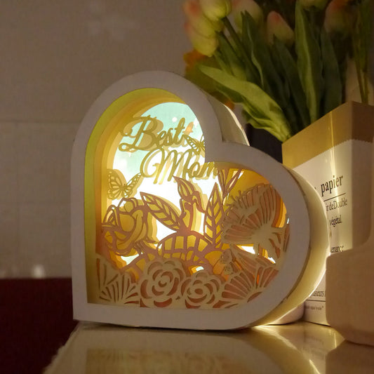 Mothers Day Multi-Layer Paper Craft Lamp