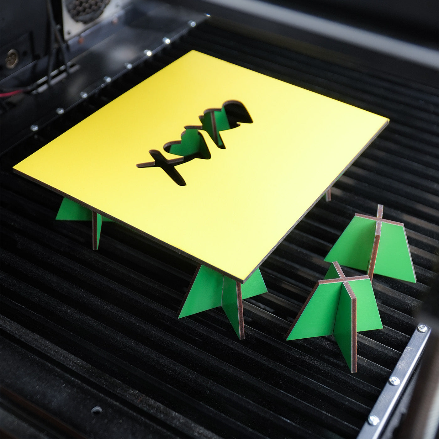 Trapezoid Tool for Reducing Wooden Burn Marks