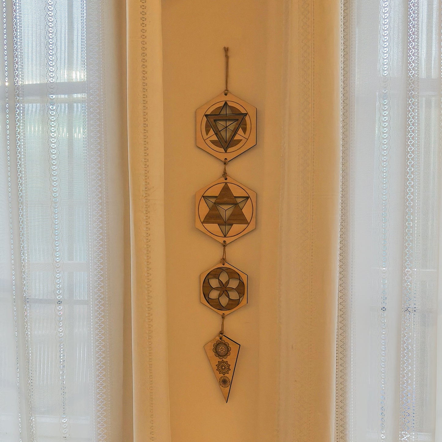 Wooden Hanging Decoration Art