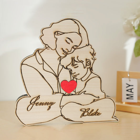 Mother's Day Mother and Child Embrace Ornament