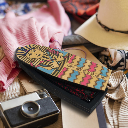 Egyptian Mummy Travel Souvenir Storage Box