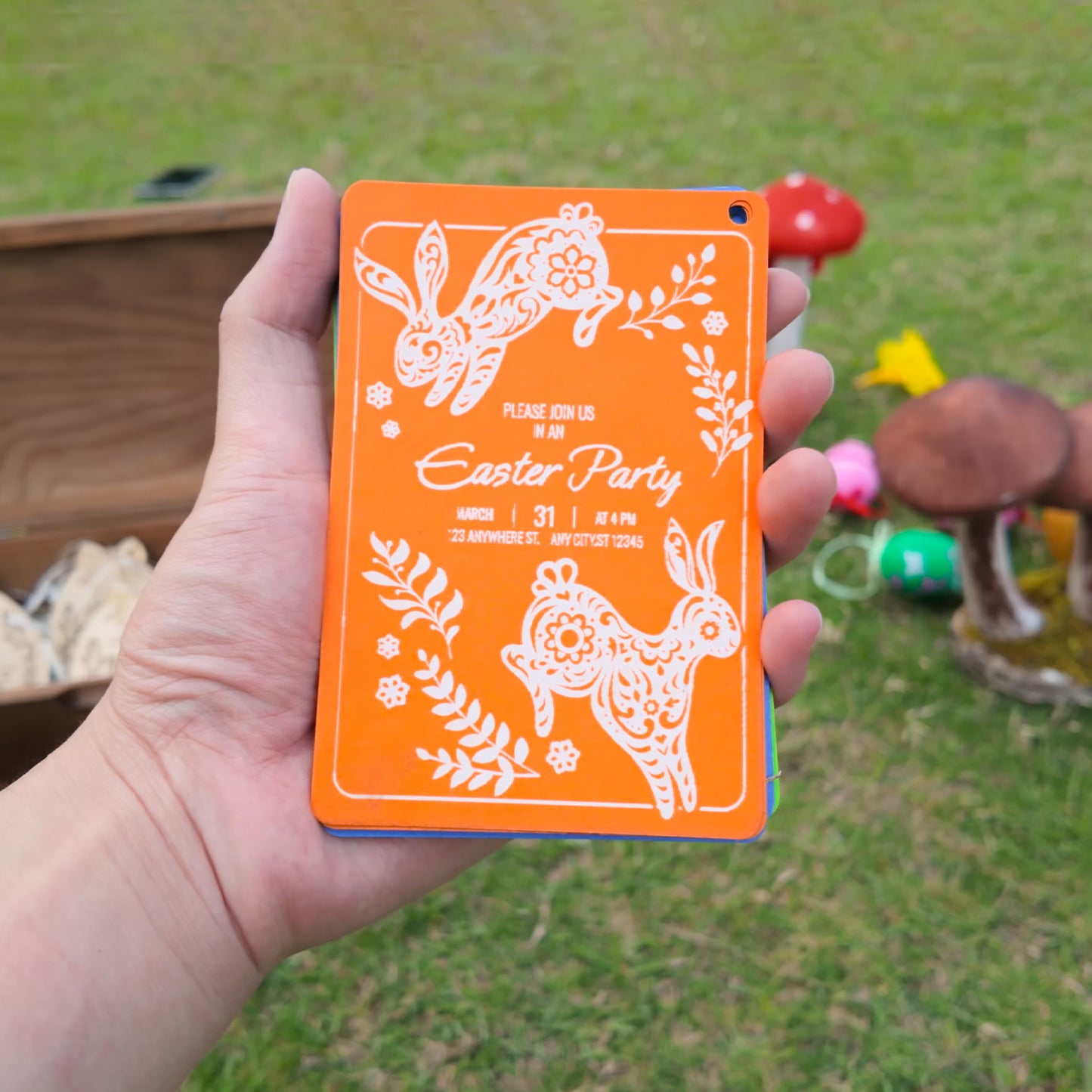Easter event invitation card