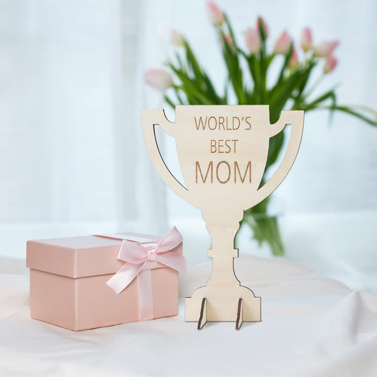 Mothers Day Wooden Trophy