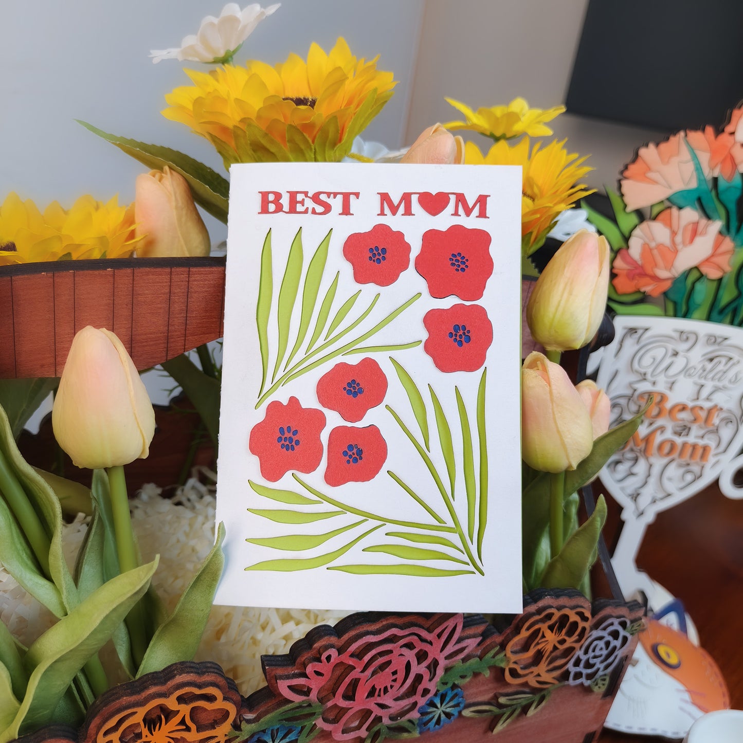 Mother's Day Flower Greeting Card