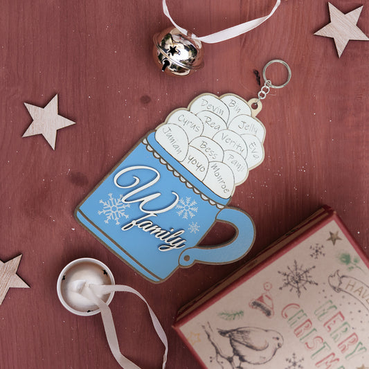 Marshmallow Hot Cocoa Mug with Names