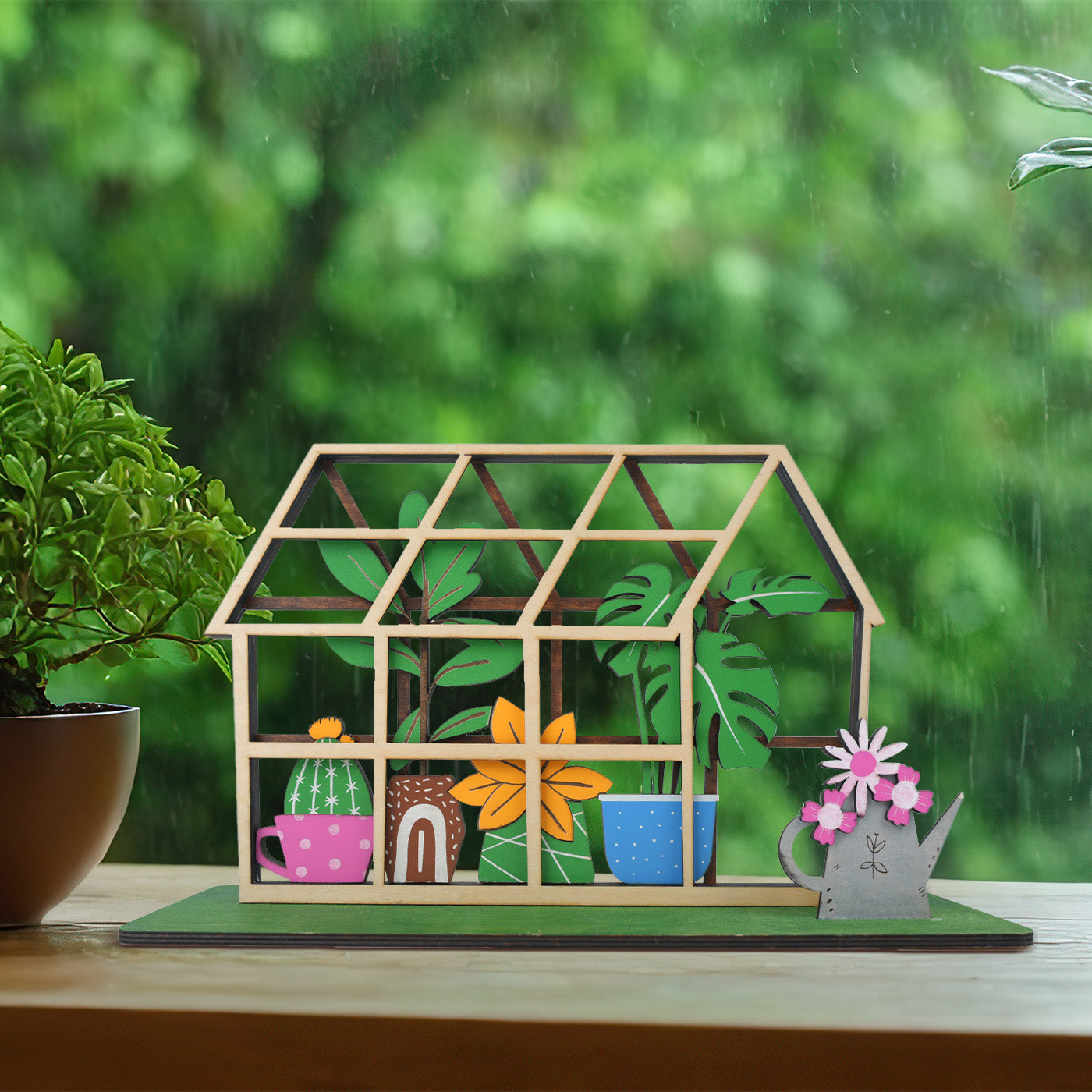 Multi-layered greenhouse decoration