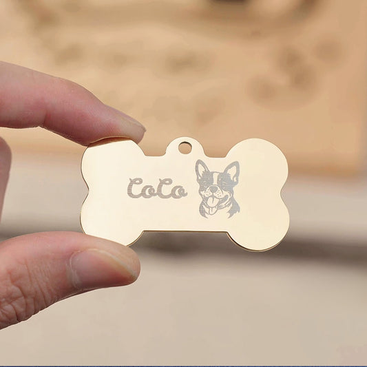 Metal Dog tag engraving