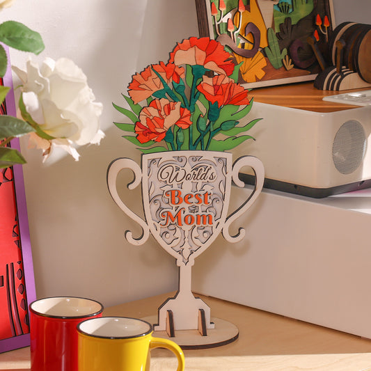 Mother's Day Carnation Trophy Ornament