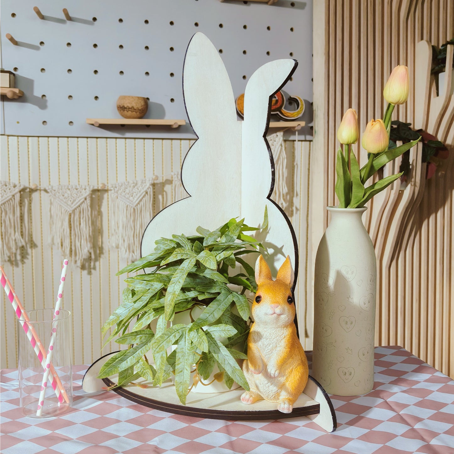 Easter Bunny Desk Corner Stand
