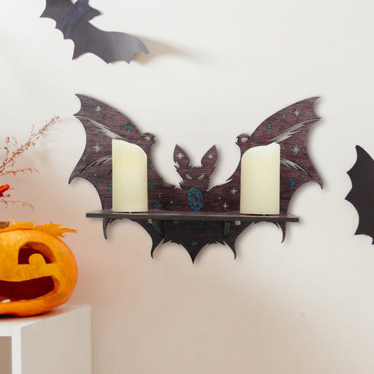 Halloween Bat Wall Candle Holder