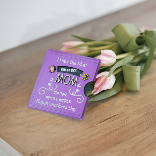 Mothers Day Card Wooden