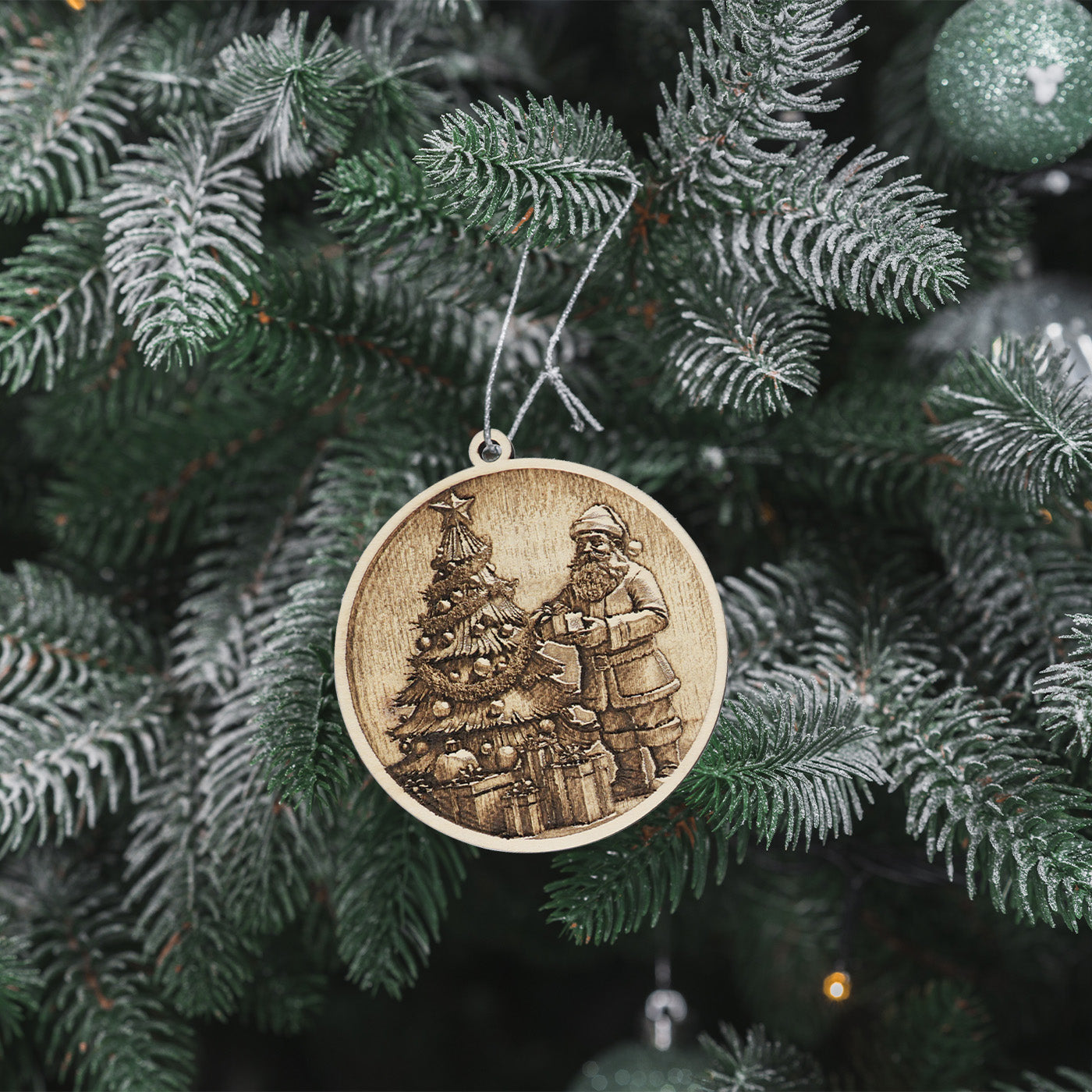 Christmas Tree Deep Engraving Ornament