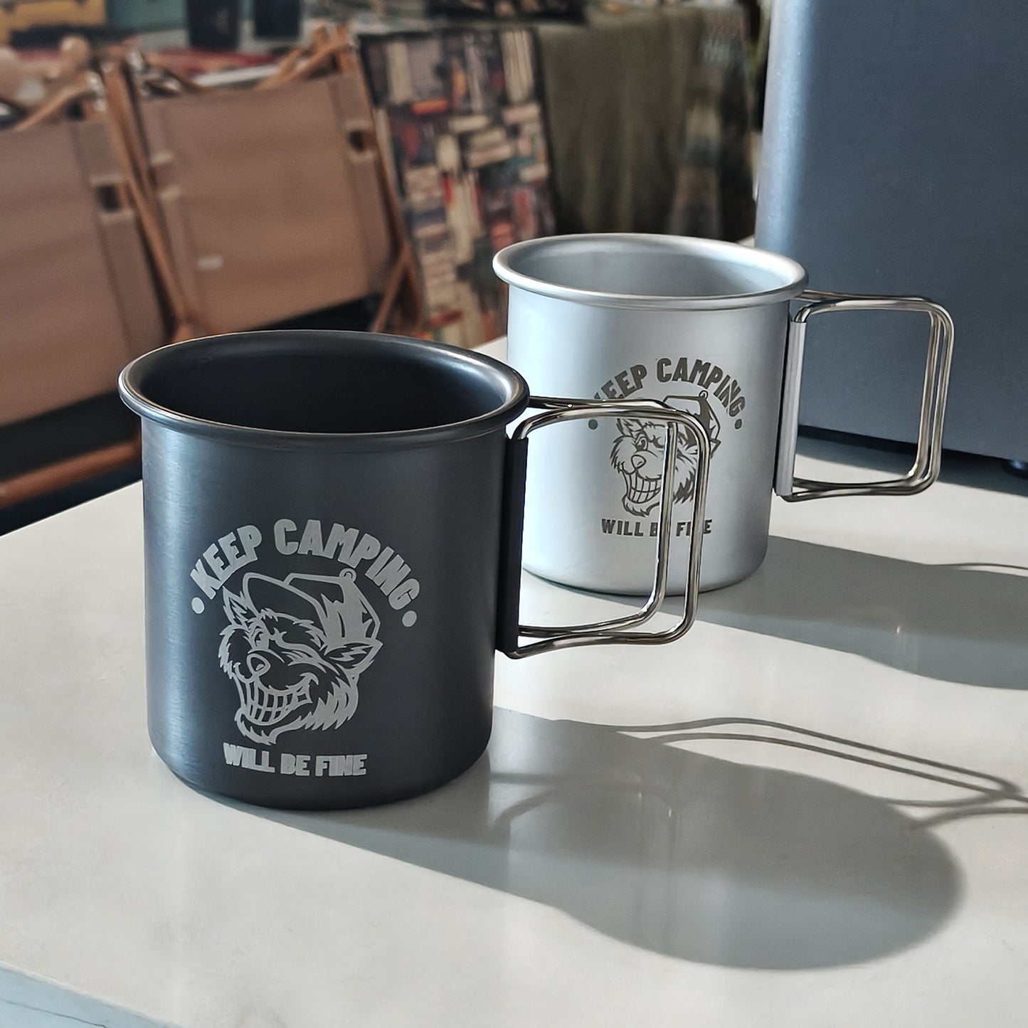 Camping Mug Engraving Pattern