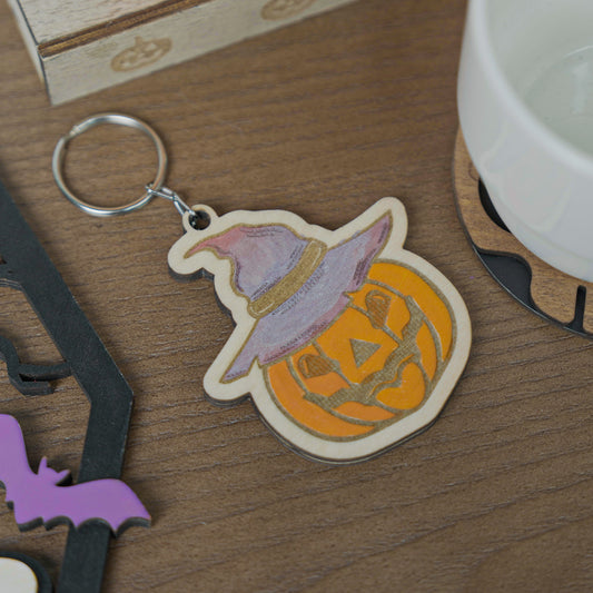Halloween Pumpkin Keychain