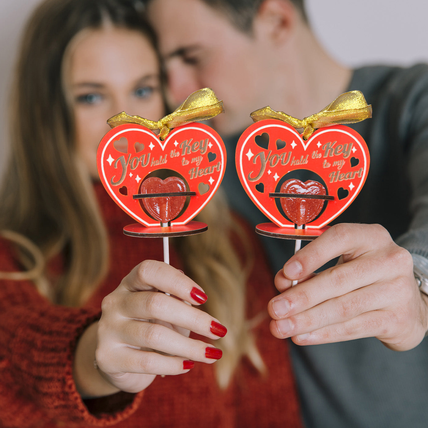 Valentine's Day Wooden Lollipop Holder