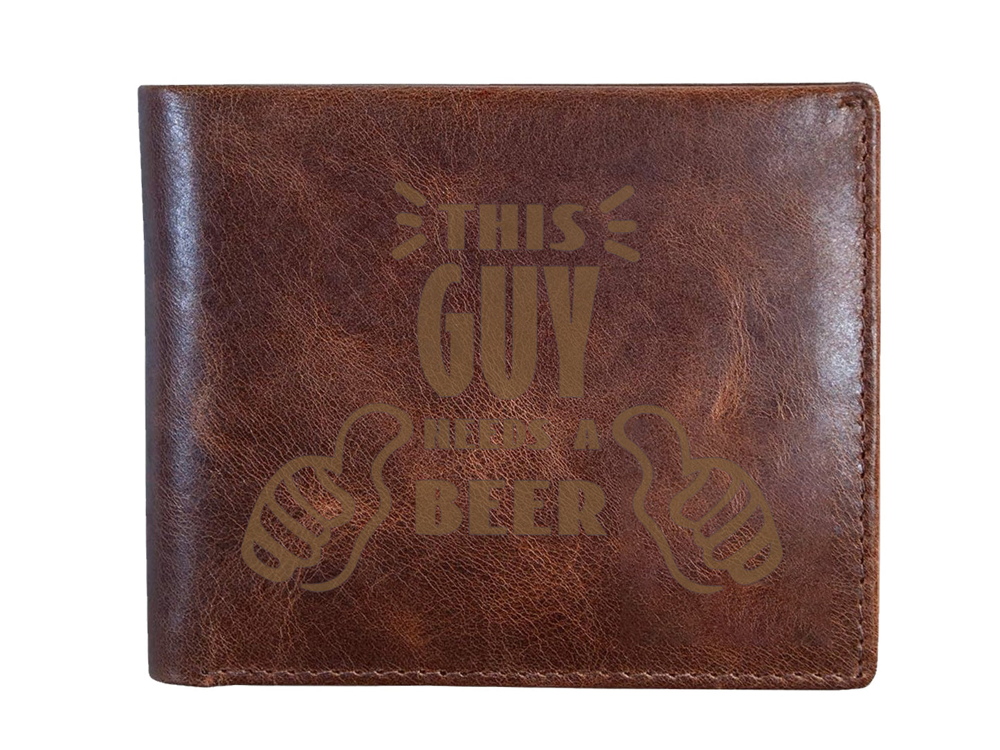 Engraved Leather Wallet 02