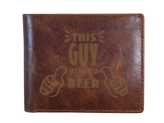 Engraved Leather Wallet 02
