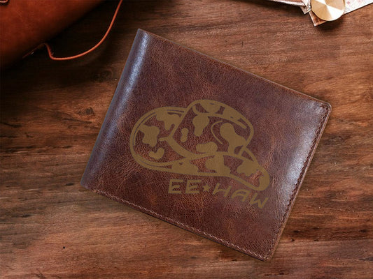 Engraved Leather Wallet 04