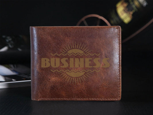 Engraved Leather Wallet 06