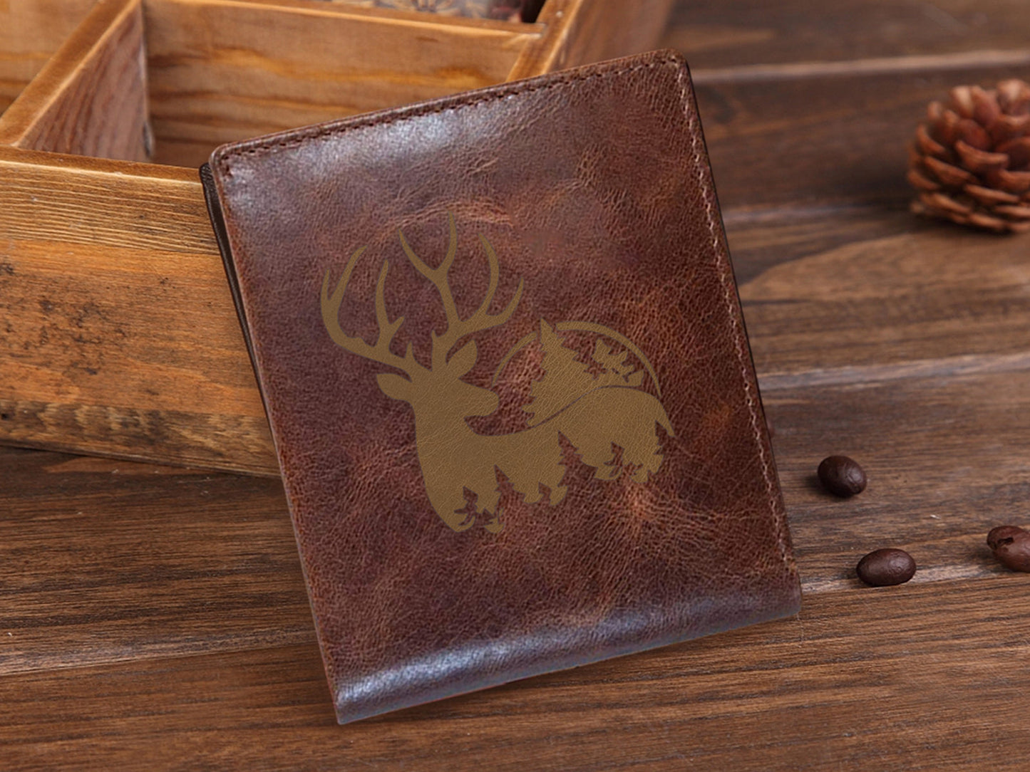 Engraved Leather Wallet 09