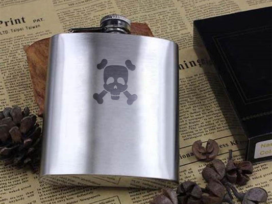 Engraved Stainless Steel Flask 02
