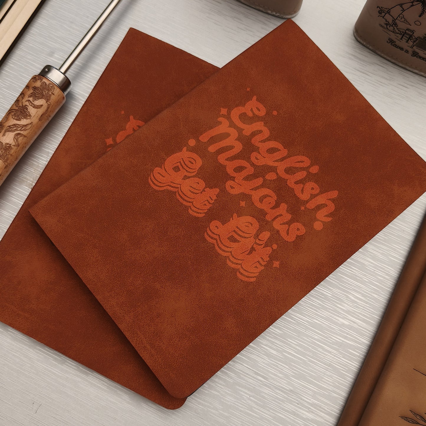 School Major Subject Notebook Pattern Engraving