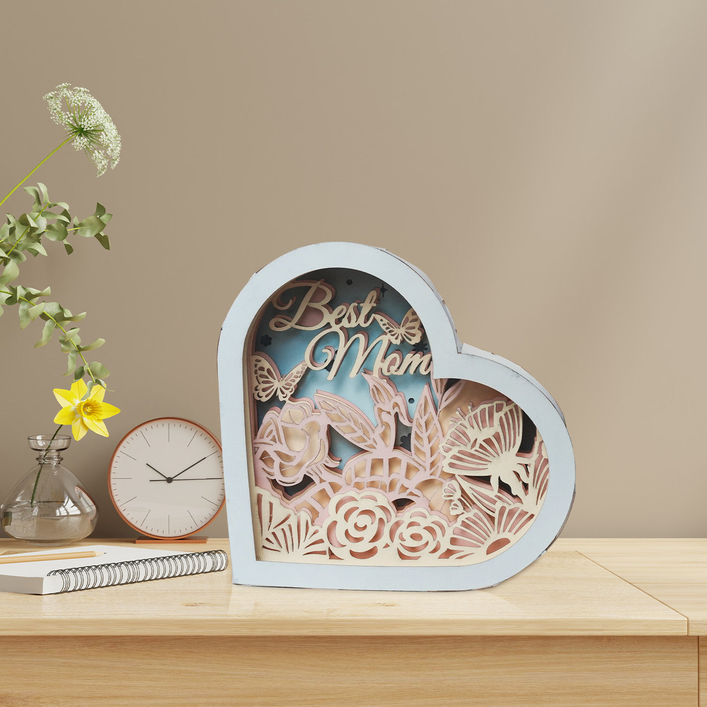 Mothers Day Multi-Layer Paper Craft Lamp