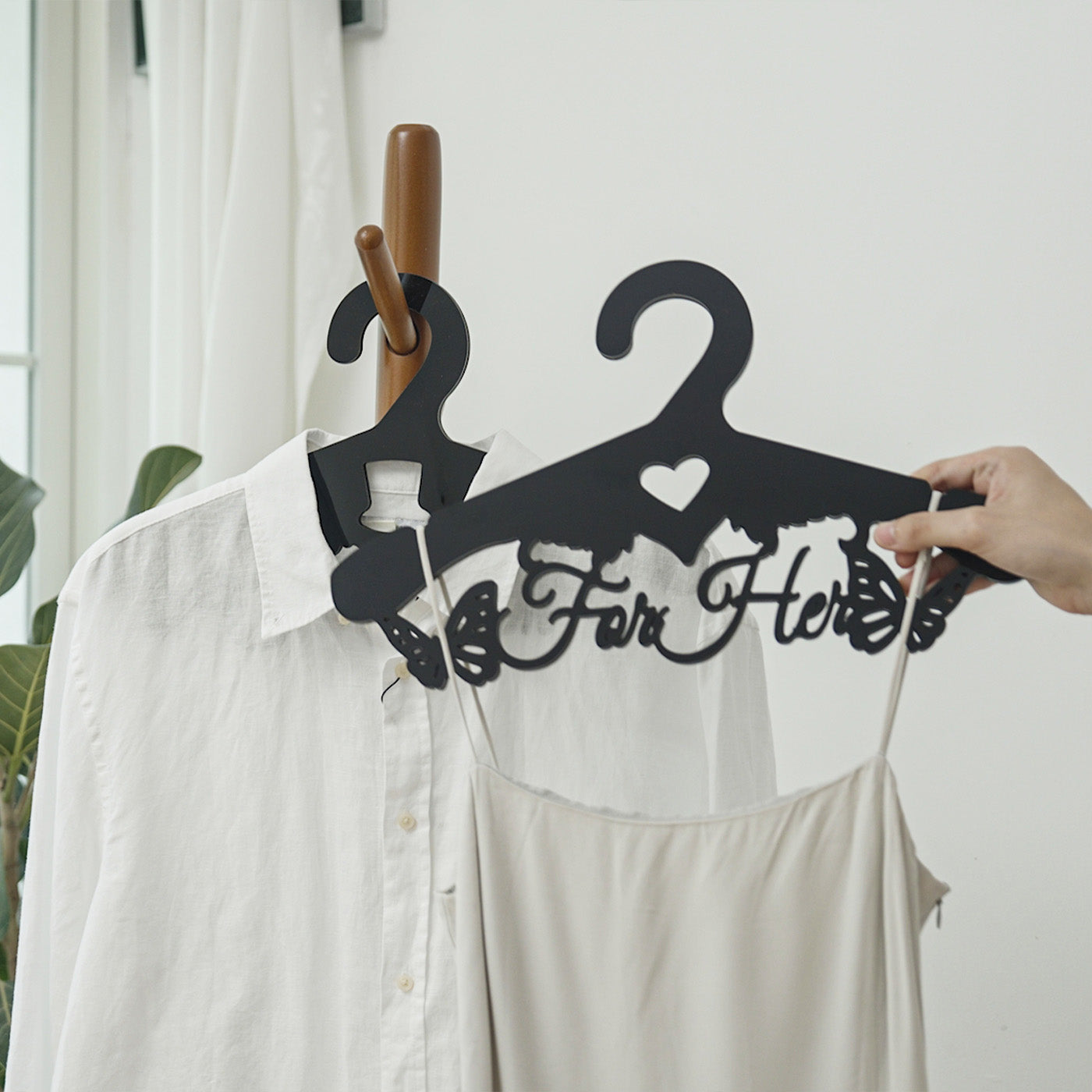 Wedding Bride and Groom Clothes Hanger
