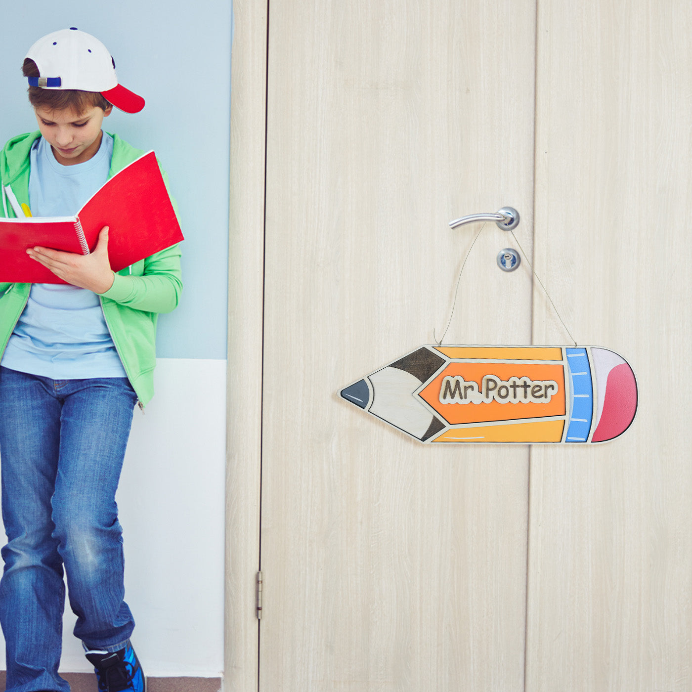 Pencil Name Door Plate