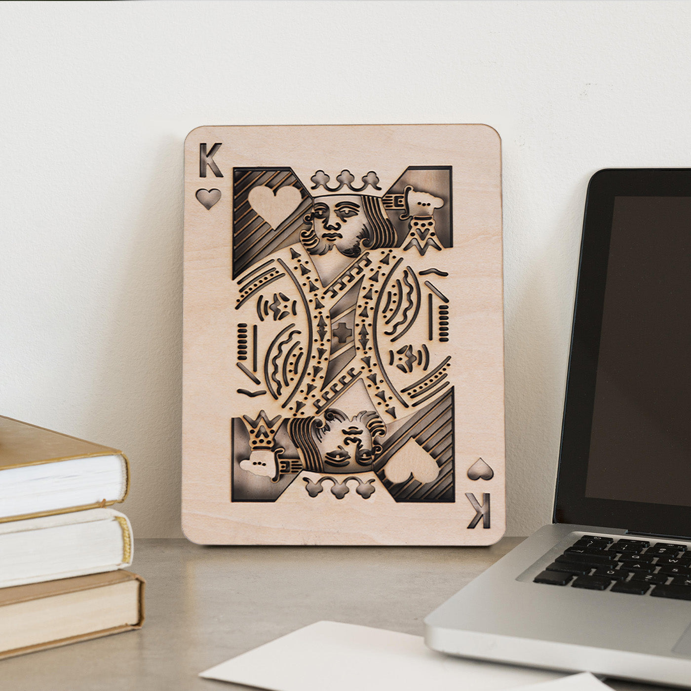 Multi-layer Playing Cards Wall Art - King