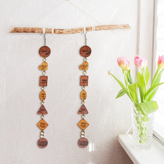 Mothers Day Wooden Chain Decoration