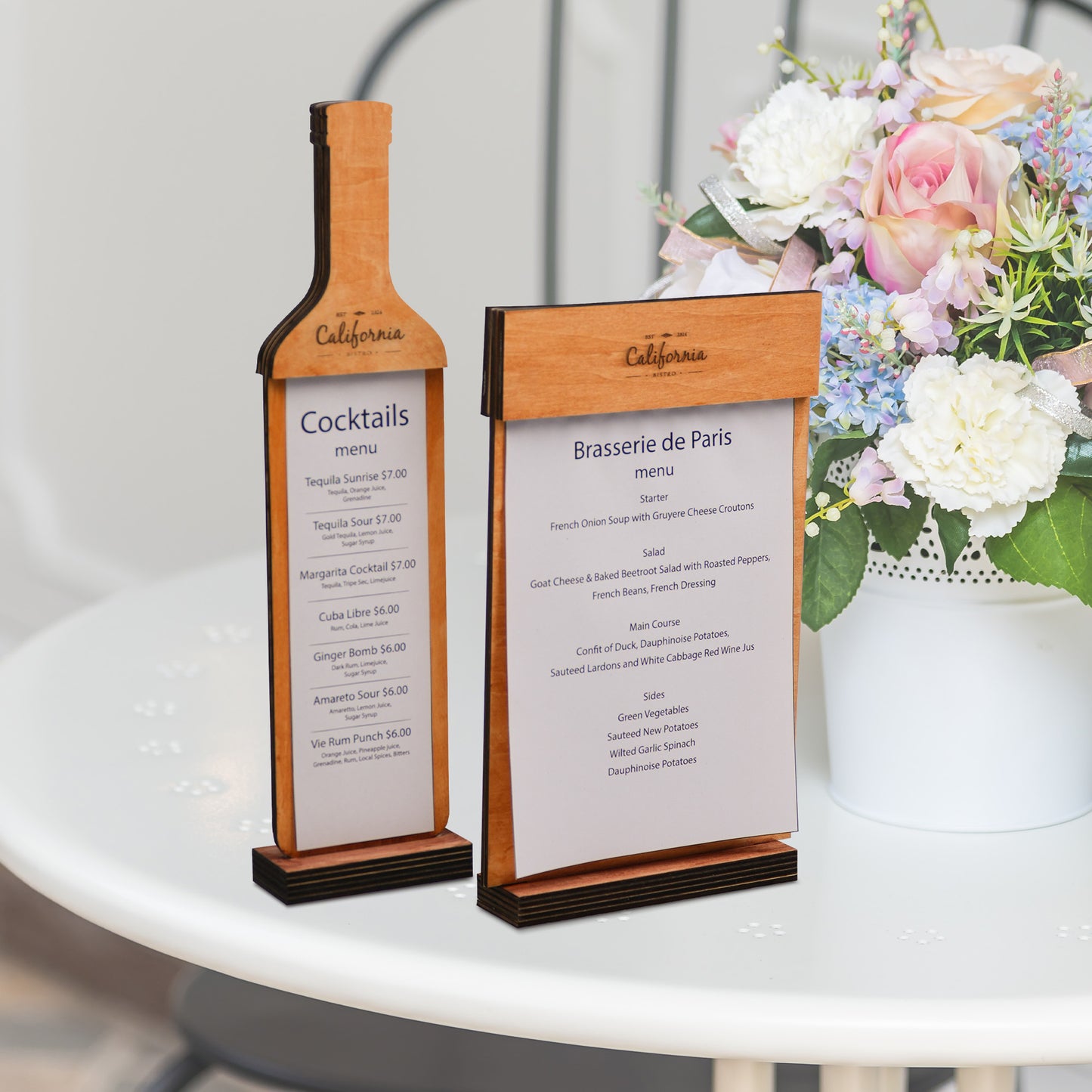 Magnetic Drink List Stand