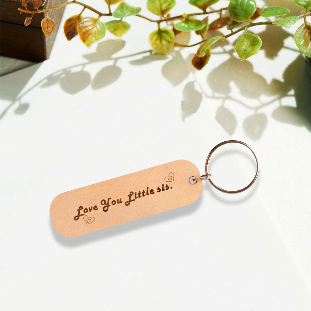 Love You, Little Sis Keychain V1