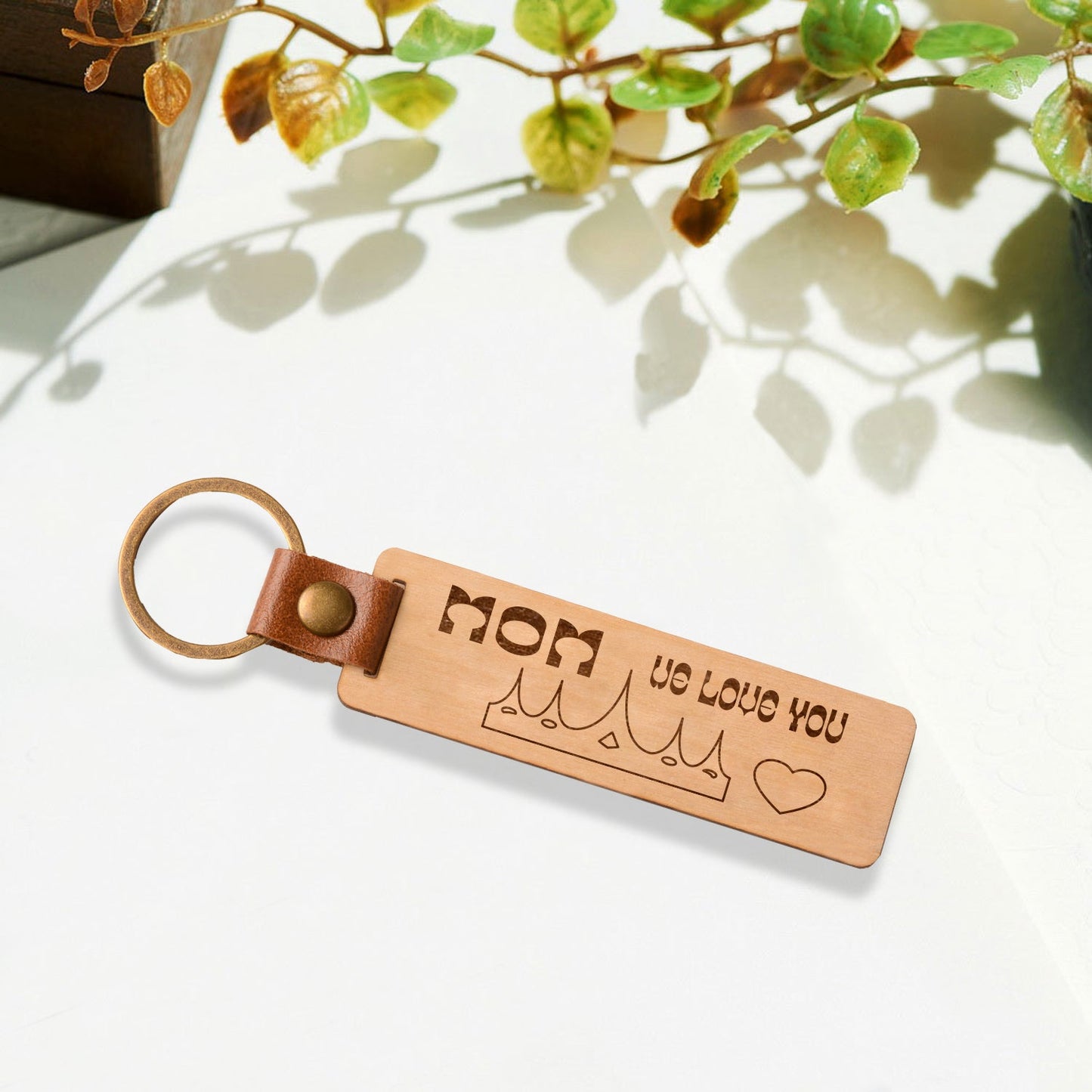 Mom, We Love You Keychain