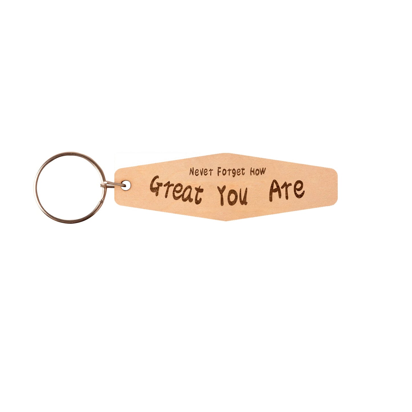 Never Forget How Great You Are Keychain V1